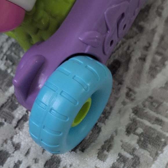 Colorful Unicorn Ride-On Toy - Picture 3 of 3